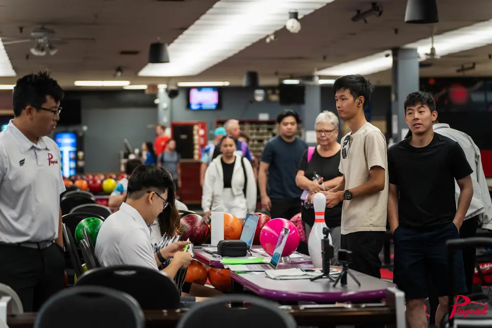 Bowlers checking in at The Toronto Experience, 2025